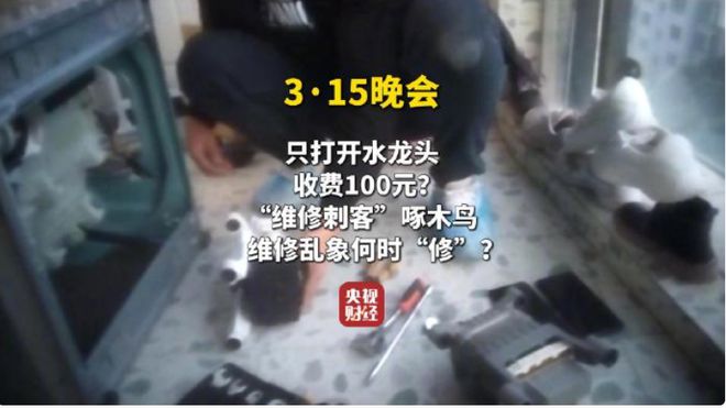 00元！公司回应：确认属实将会对师傅进行严格处罚龙8国际头号玩家维修刺客啄木鸟只开个水龙头收费1(图3)